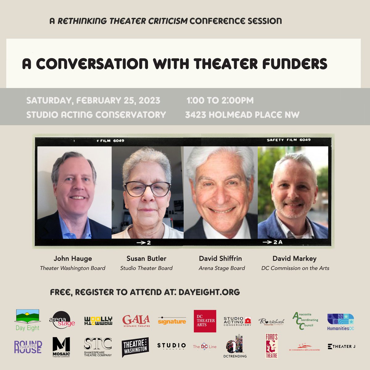 Come join our Interim Executive Director, Mr. David Markey this coming Saturday for an important panel entitled, "A Conversation with Theater Funders about Arts Journalism," generously hosted by our friends at <a href="/DayEightOrg/">Day Eight</a>!

Full details here: bit.ly/3XYL3iJ #TheDCArts