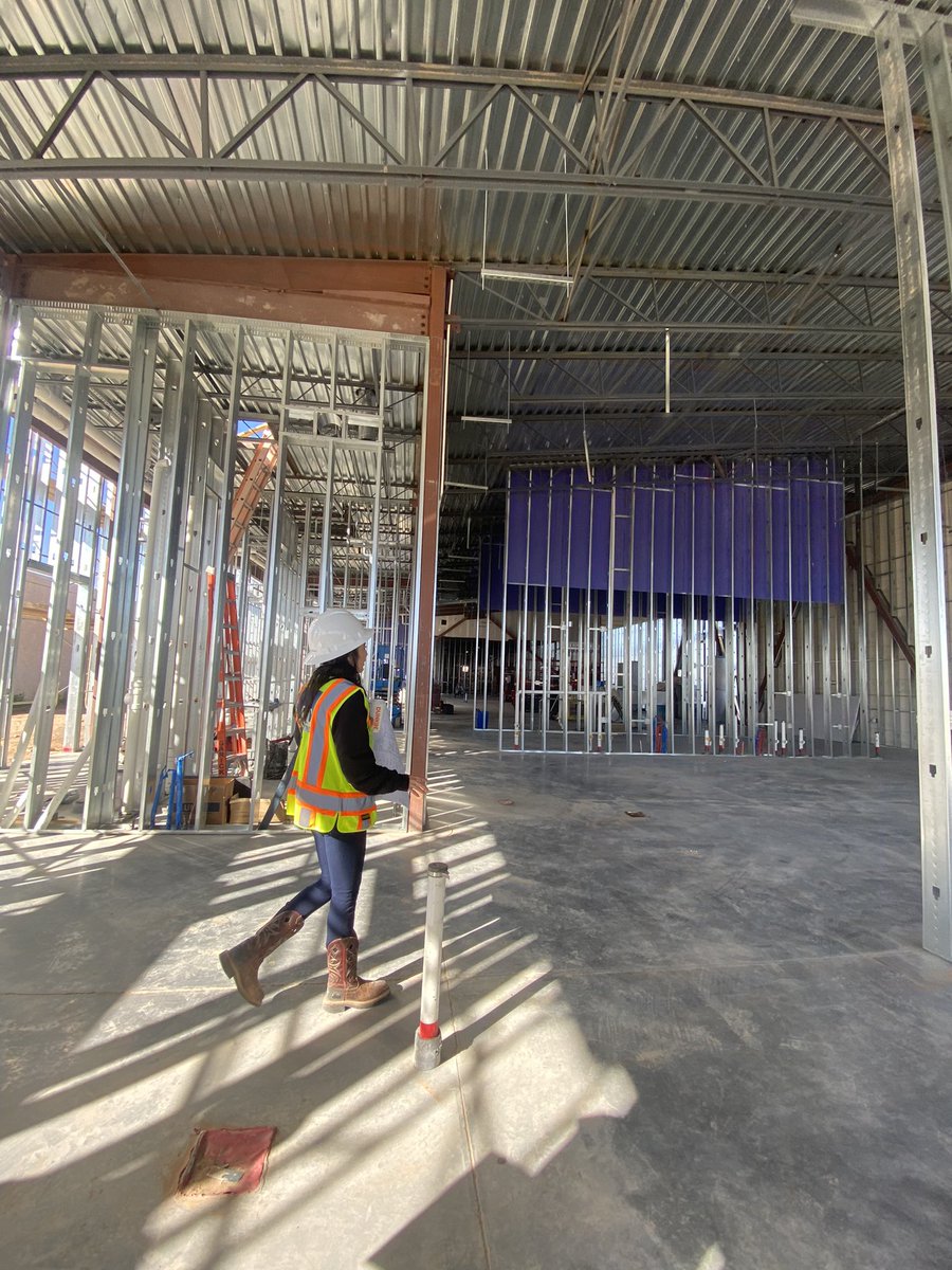 Got to tour the new Career Center building🥰 It’ s already looking really good! @YsletaISDCTE @C_CArchitecture @ashleeyyy999 #riverside4ever