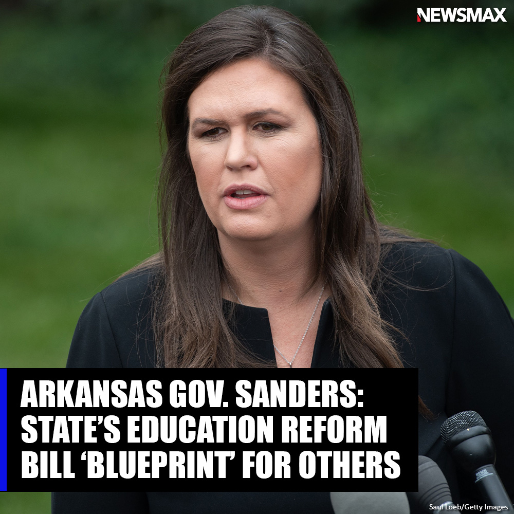 Arkansas Gov. Sarah Huckabee Sanders called her sweeping education