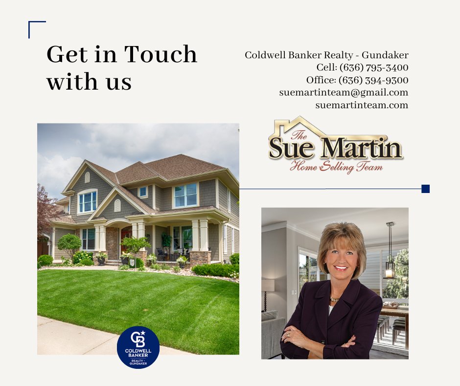 Have a real estate question or need assistance? 🏡 Contact me any time. 😀 suemartinteam.com 
#FentonMO #FentonHomes #STL #StLouis #STLhomes #StLouisRealEstate #STLrealestate #missourirealestate #missourihomes