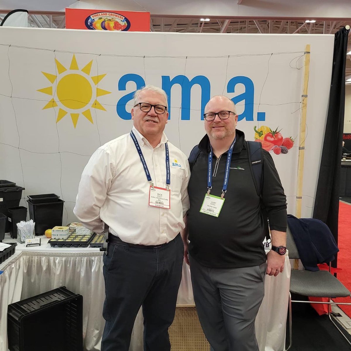 amahort's tweet photo. Lots of smilingly and familiar faces at @ofvc1 this year! Great to see you, Chris, Candice, Brad and Curt! At the show? Stop by booth 510, see what’s new and say 👋!
#ofvc2023 https://t.co/eBkPDO2dXL