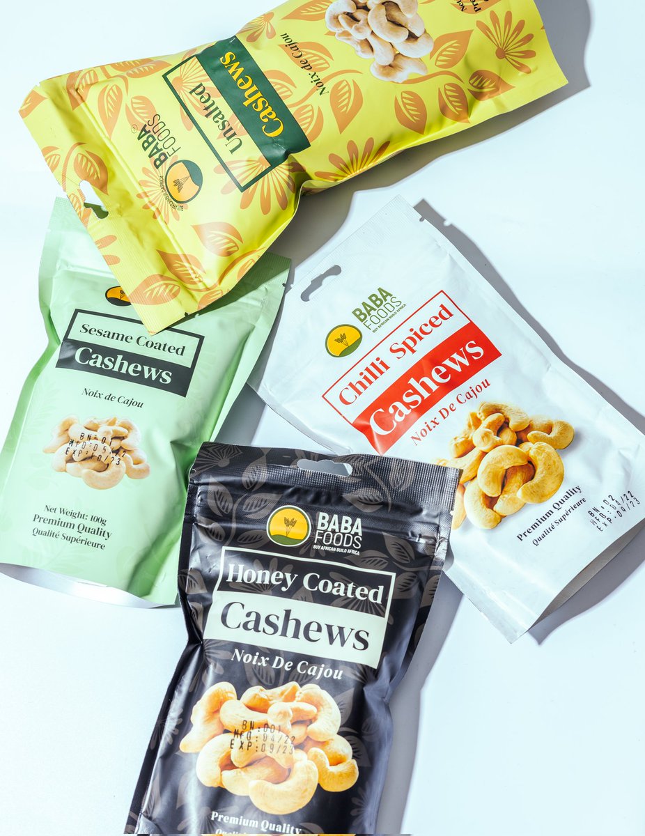BabaFoodsCashew's tweet photo. Our Manifesto is simple: We promise to continually deliver the best of healthy cashewnuts!
Tenures may come and go, but our Cashewnuts are here for life!
Cashew later π€€π₯
#babafoods #babafoodscashews #cashewsbybabafoods #snacking https://t.co/UUVmF3gelM