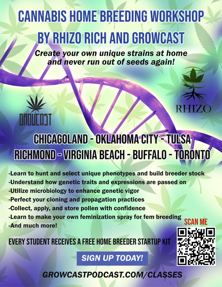 #rockford #illinois #cannabisevent in just 9 days Rhizo Rich and I will be in Rockford for the home breeding workshop! See you there :D
