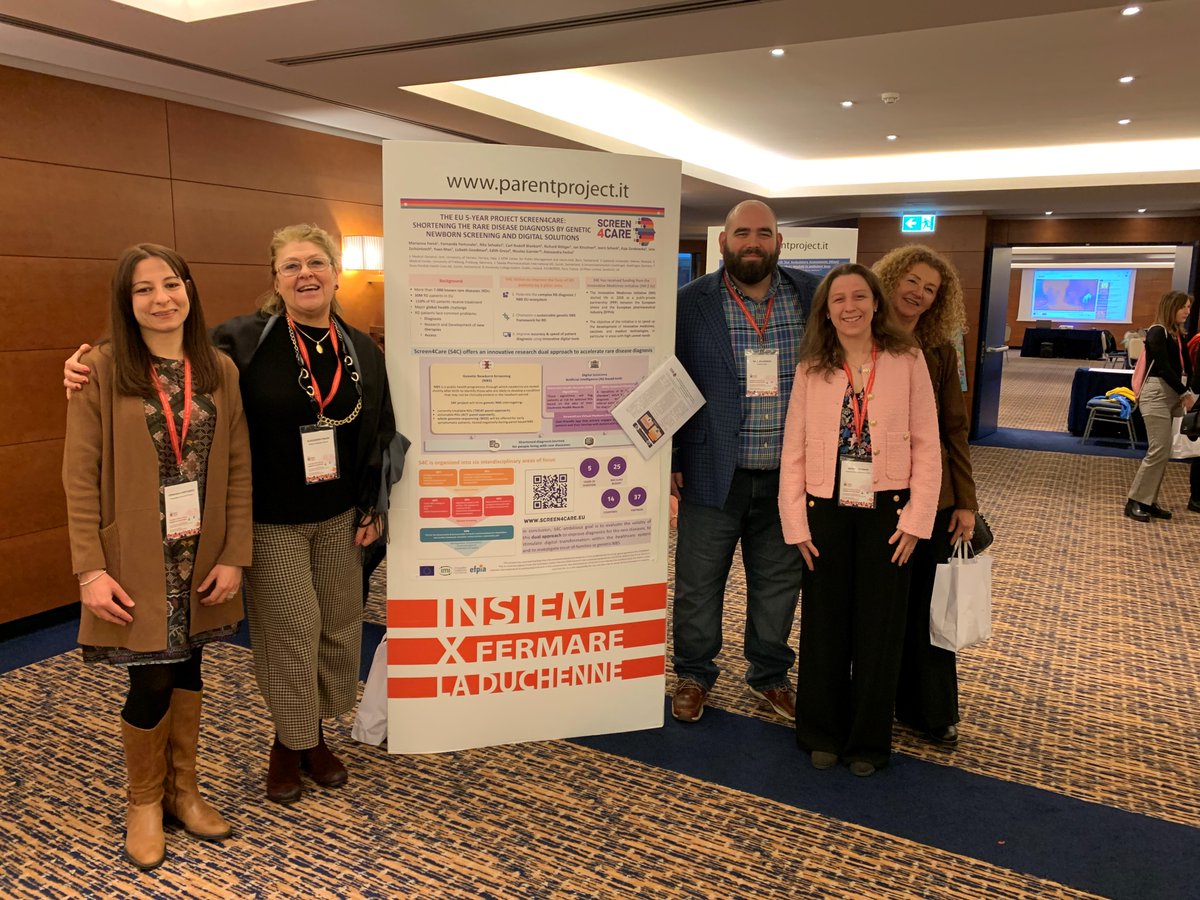 Screen4Care's tweet photo. Taking #Screen4Care to conferences is something we do with passion. Last weekend we were at the #confpp23 in Rome to join the effort to stop #duchenne and to present this poster, selected among the 10 top! https://t.co/CWtk2jDB1E
