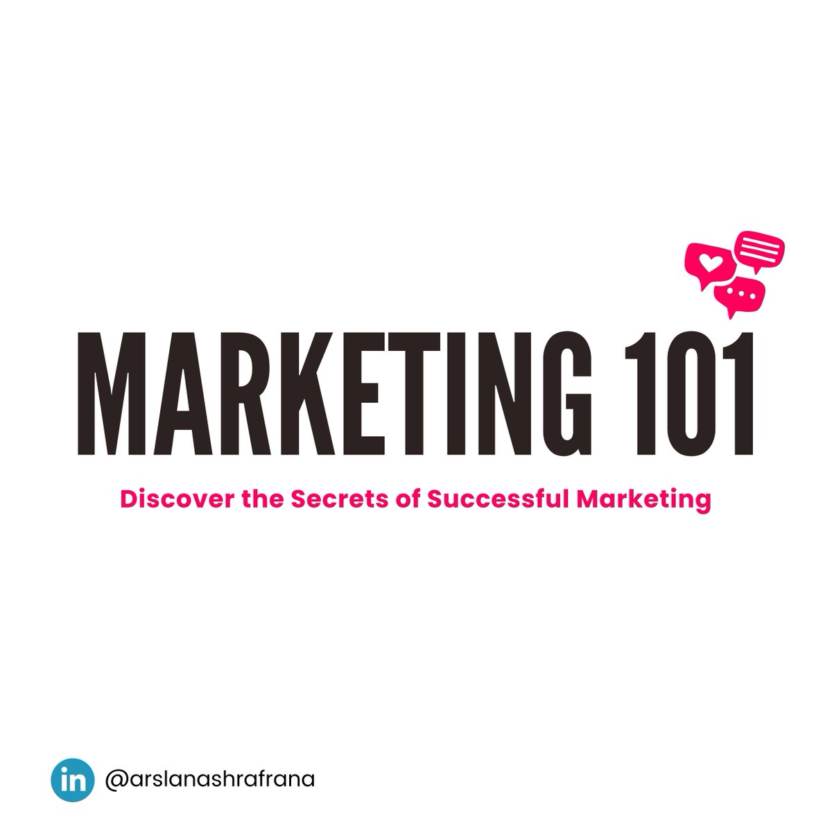 Marketing  101

So it's simple: the less it feels like marketing, the more it sells.

#marketing #contentmarketing #socialmedia #MarketingStrategy 

linkedin.com/posts/arslanas…