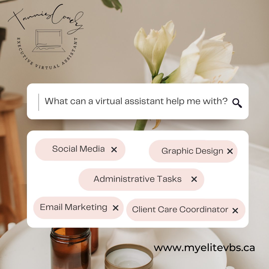 Are you unsure of what services you would need done by a virtual assistant? Here are just a few. For more information click the link below: myelitevbs.ca

#myelitevbs #virtualassistant #yegvirtualassistant #yegbusiness #yeg