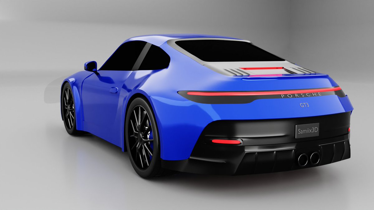 ScriptoxG's tweet photo. Porsche 911 GT3 992 without fin, but a few more finishing touches and I move on to animation rendering ! 😁WIP ⚒️ #Blender3D #BlenderCycles #blender https://t.co/rhUyKJS7DP