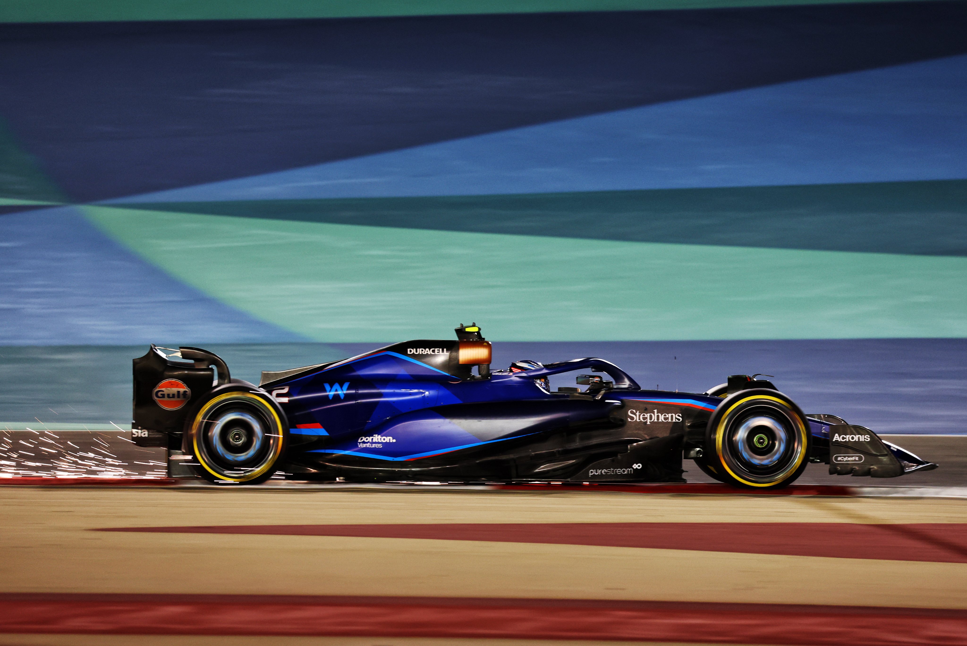 Logan Sargeant during F1 Testing in Bahrain.