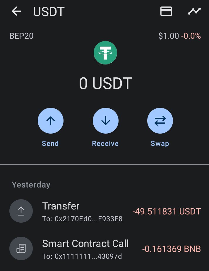 SalarTutorial's tweet photo. What would happen if we send crypto usdt to a wrong address?
#Crypto #USDT #BTC #TrustWallet https://t.co/dtvBGWII9V