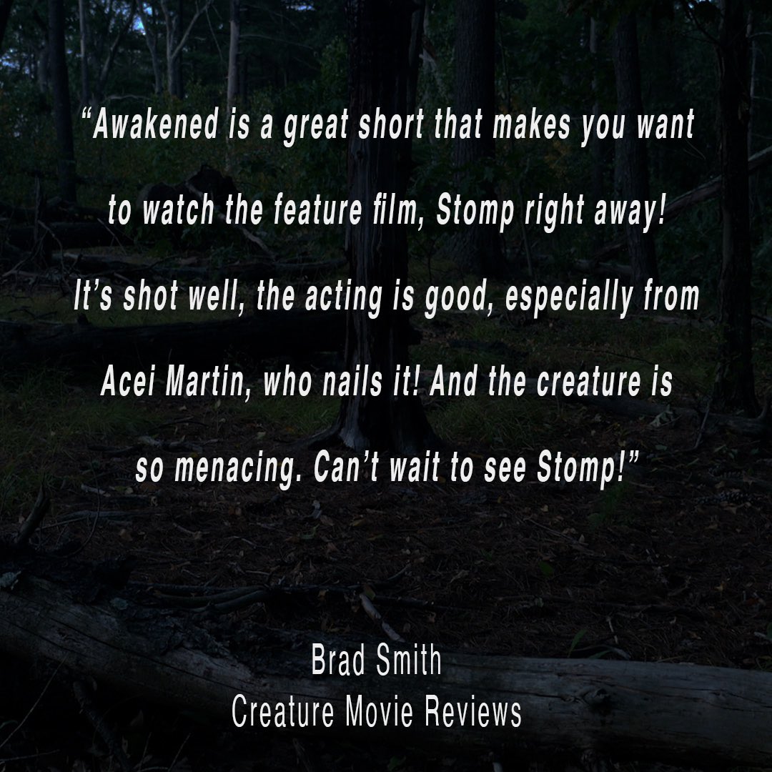 Another great review on #Awakened from Brad Smith from the Creature Movie Reviews YouTube channel. Couldn’t agree more on the critique of #AceiMartin - her acting killed it! #awakenedfilm #bigfoot #bigfootfilm #sasquatch #yeti #creaturemoviereviews #filmreview