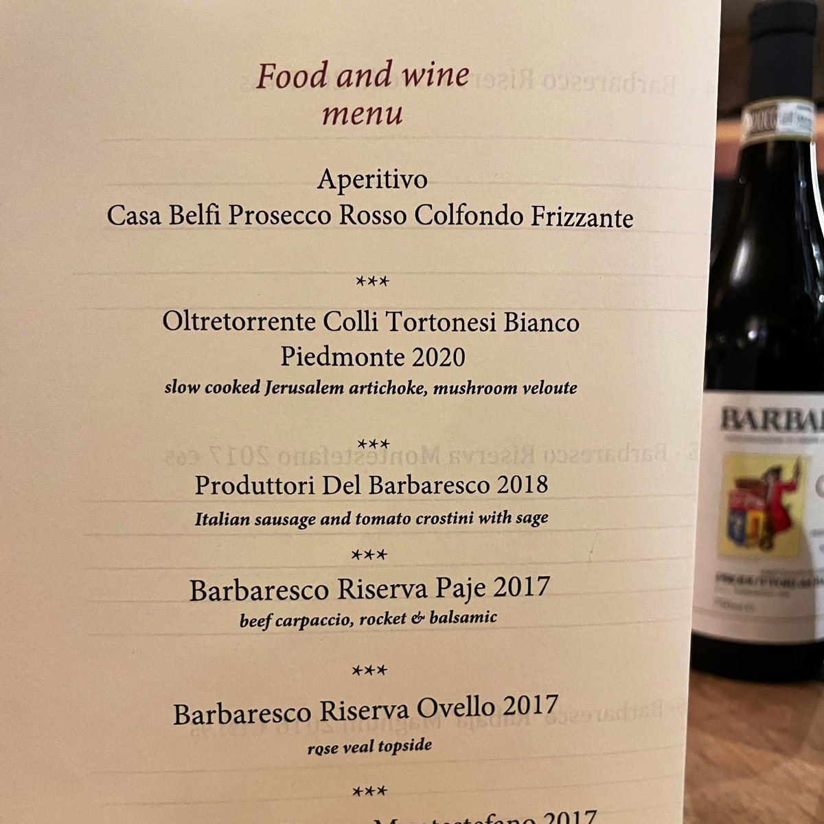 Looking forward to this eve… 🍷#64wine #64winetasting #barbaresco #foodandwinepairing