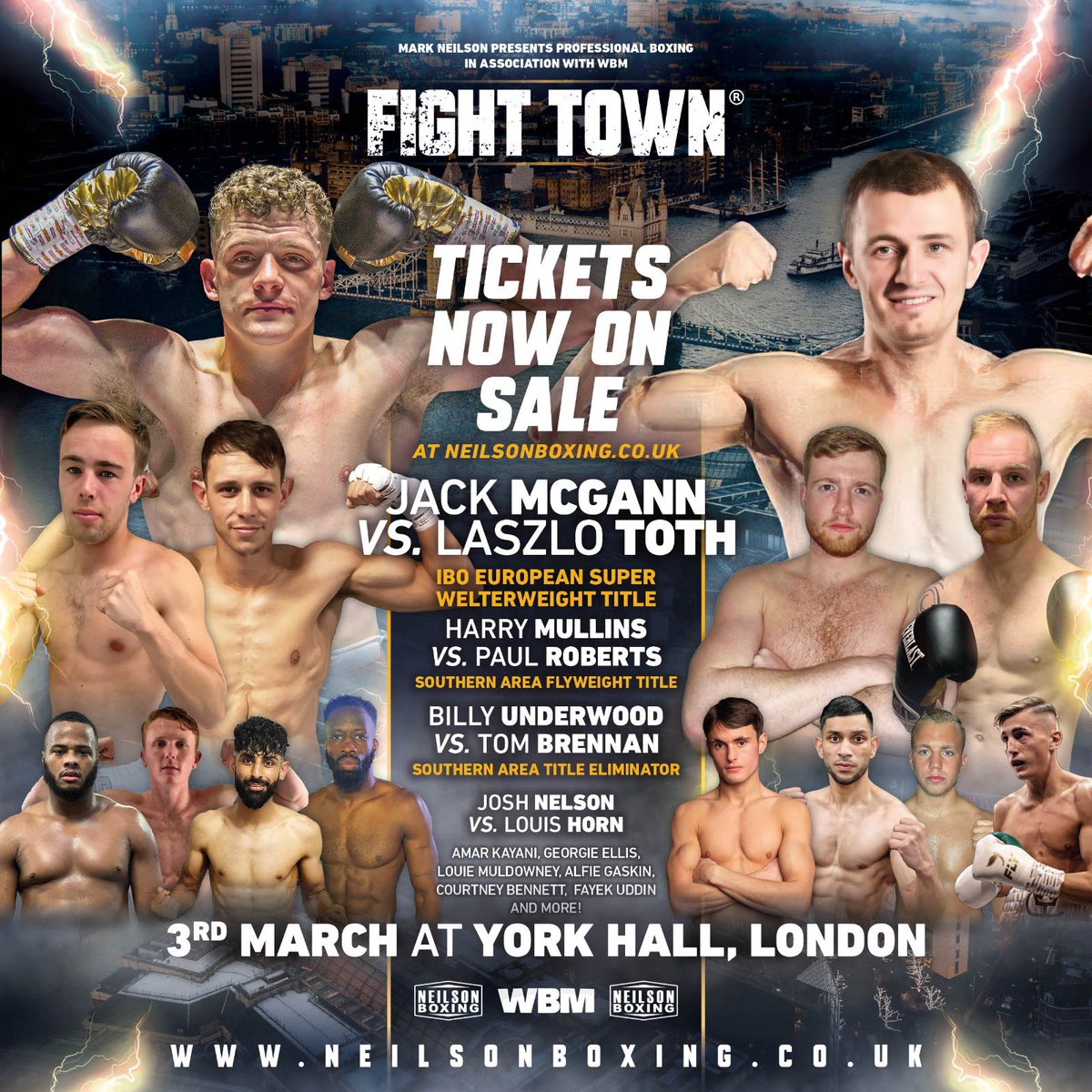alfieRwarren's tweet photo. New Main Event 

Jack McGann vs Laszlo Toth - IBO European Title 

Plus NEW FIGHT - Josh Nelson vs Louis Horn 🔥

Mullins vs Roberts - Southern Area Title 

Underwood vs Brennan - S/A Eliminator

Courtney Bennett, Alfie Gaskin, Amar Keyani , George Ellis, Fayek Uddin plus more 🔥 https://t.co/rxTm78soxf