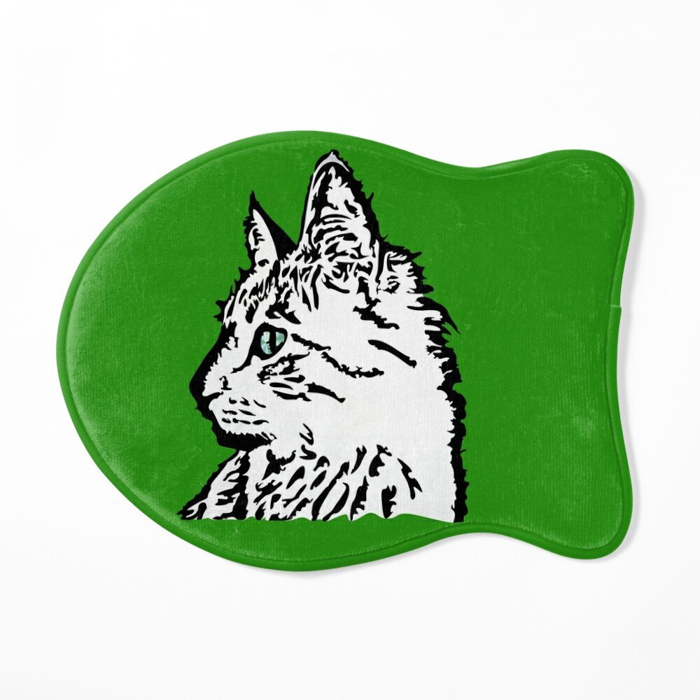 Find this image on more products at Redbubble.
#pawsinprofile #Cat #cats #catmats #mats #pets #petsupplies #petmats #catsupplies 

 redbubble.com/i/cat-mat/TA-G…
