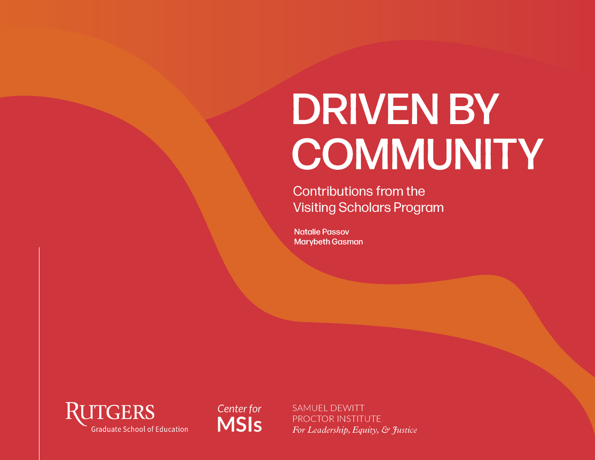 SDPInstitute's tweet photo. We are happy to announce a new #ProctorInstitute report! πβ¨
"Driven By Community: Contributions from the Visiting Scholars Program" highlights the scholarship and diversity of our #VisitingScholars! π
π Read here: https://t.co/gBRAQTWNCX https://t.co/sIQUiq16JV