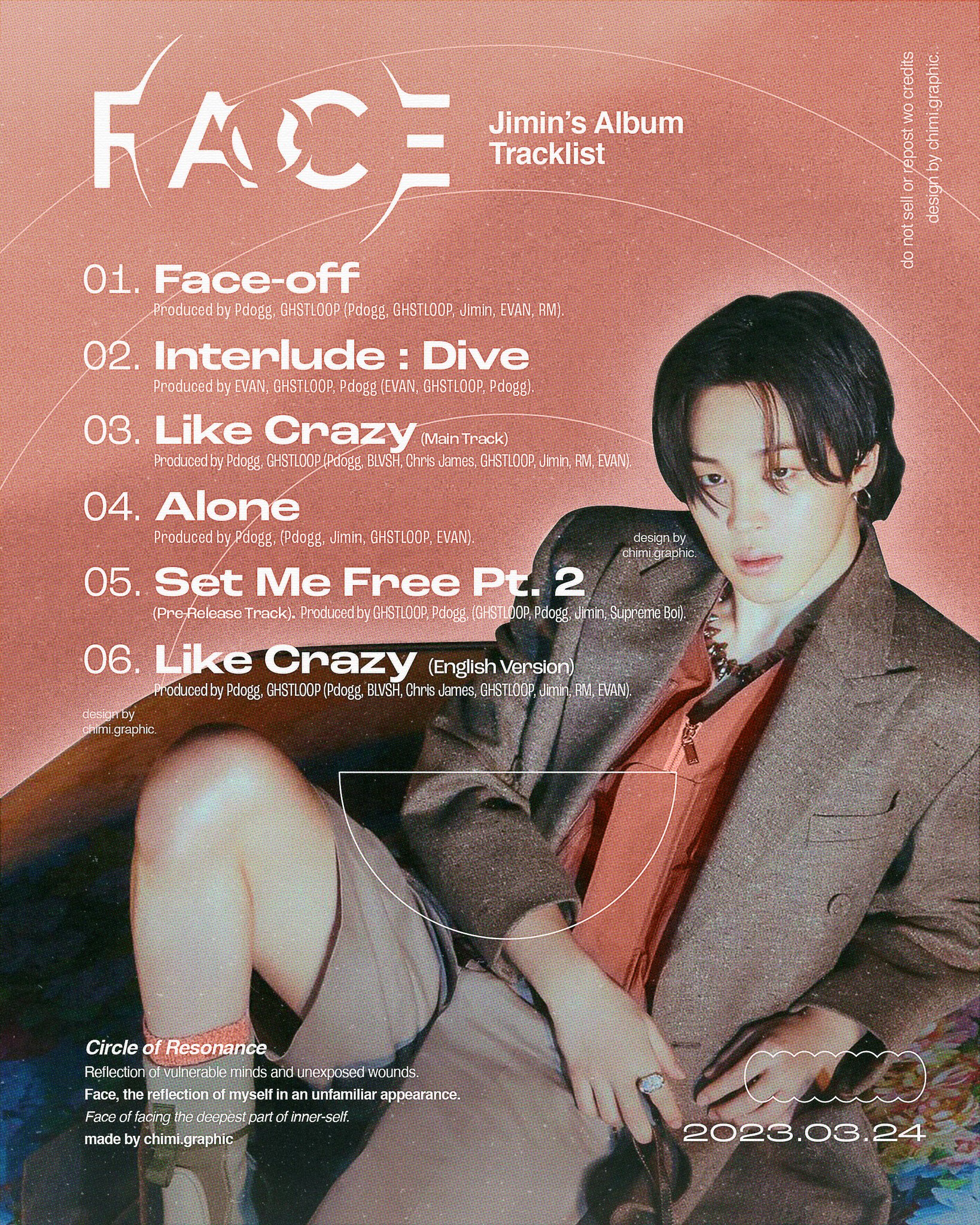 chimi⁷ on Twitter "FACE Jimin's Album Tracklist! 🤍 https//t.co