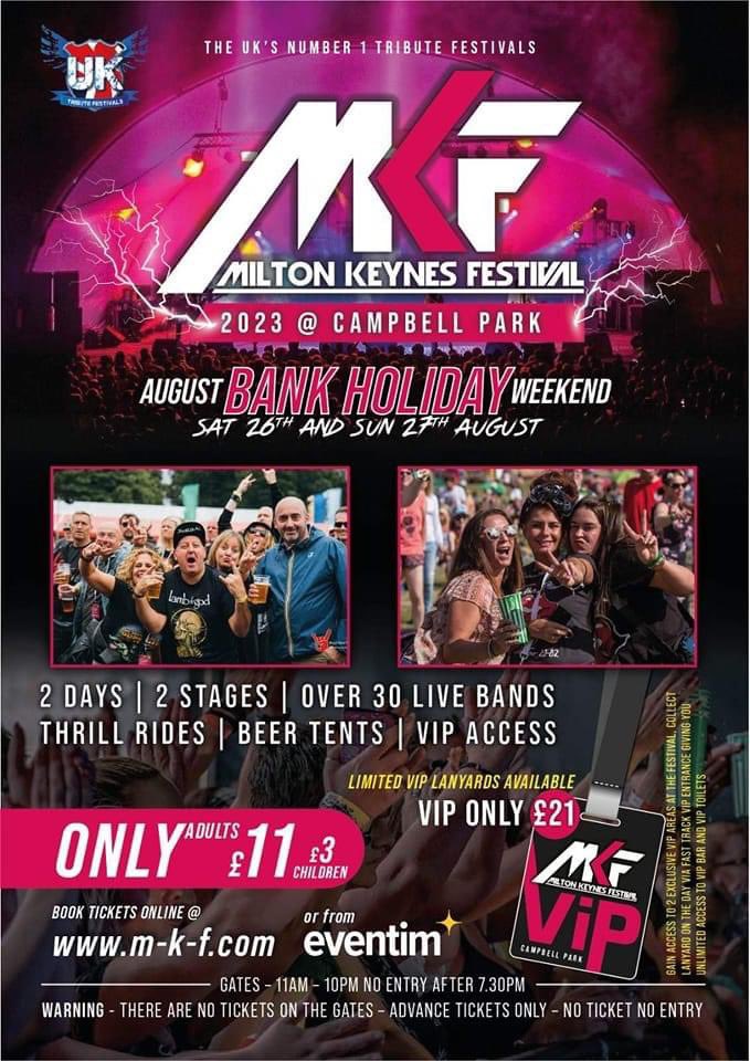 MKF is back for August Bank Holiday... with Tickets still at only an unbelievable £11 this is a festival not to be missed... on sale Now dont miss out ! m.ticketline.co.uk/mkf#bio