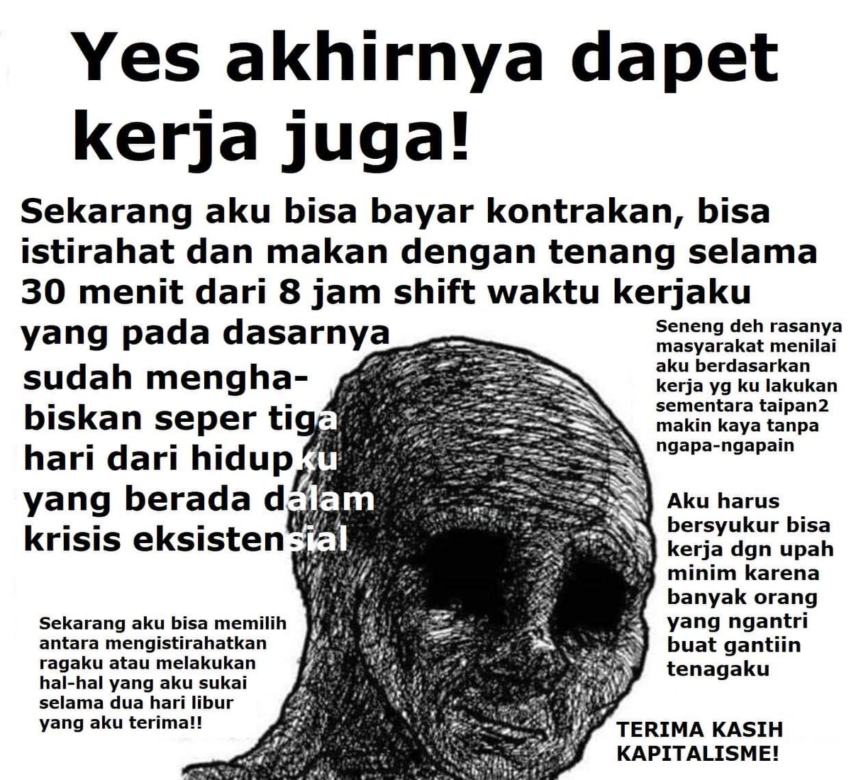 IamRainfalls's tweet photo. @worksfess Aku juga dulu pas jobseeker nangis gini, setelah dapet kerjaan tetep nangis. https://t.co/BnVXu4xUhF