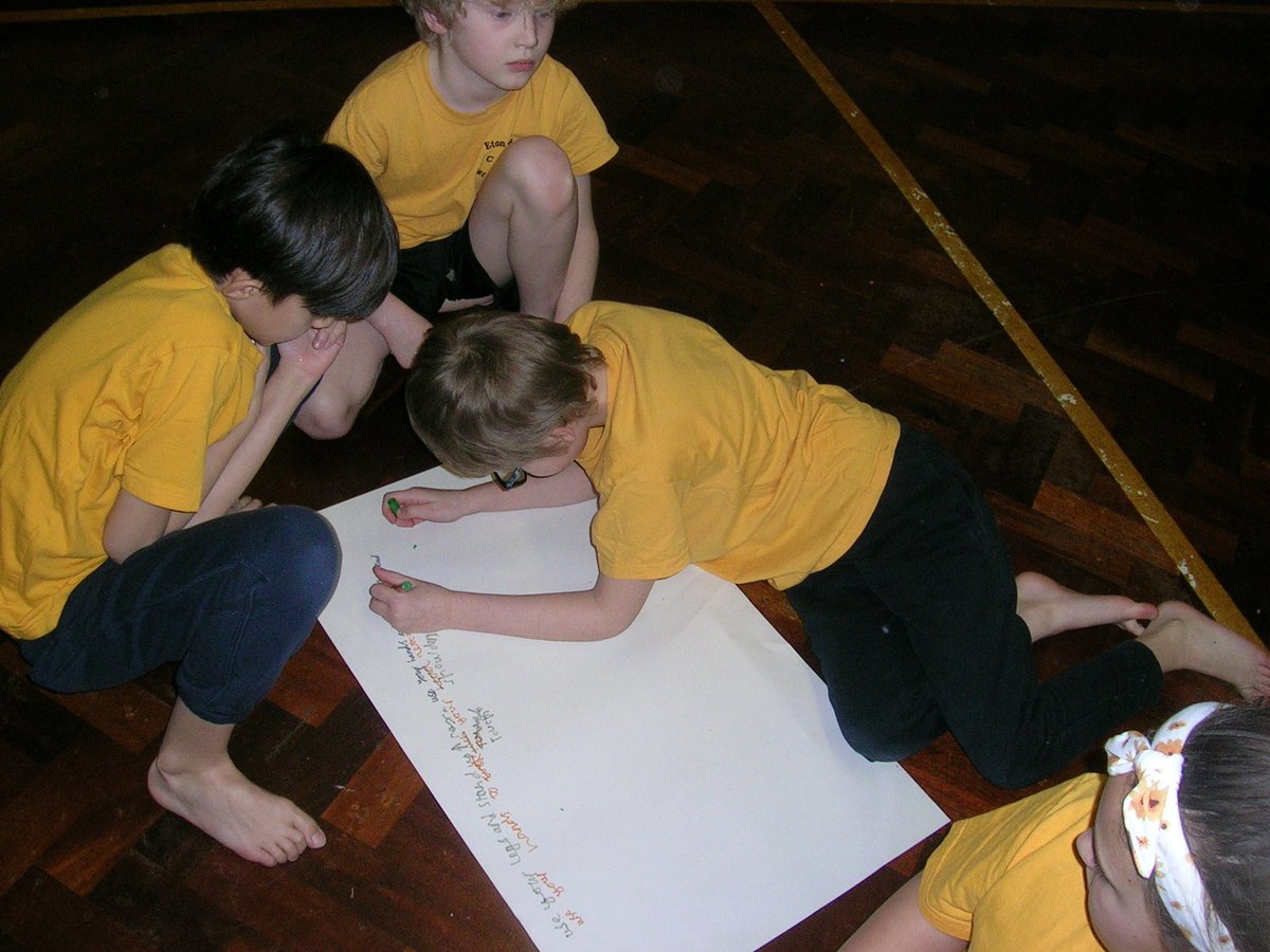 etonwickschool's tweet photo. This week, KS2 enjoyed recapping their understanding of algorithms. We challenged ourselves to write a set of instructions for the teacher on how to complete the head, shoulders, knees and toes song. We had to be very specific! @BarefootComp https://t.co/mh4rKGp33J