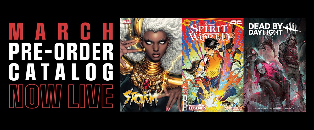 on Twitter "The MARCH Comics PreOrder Catalog for New