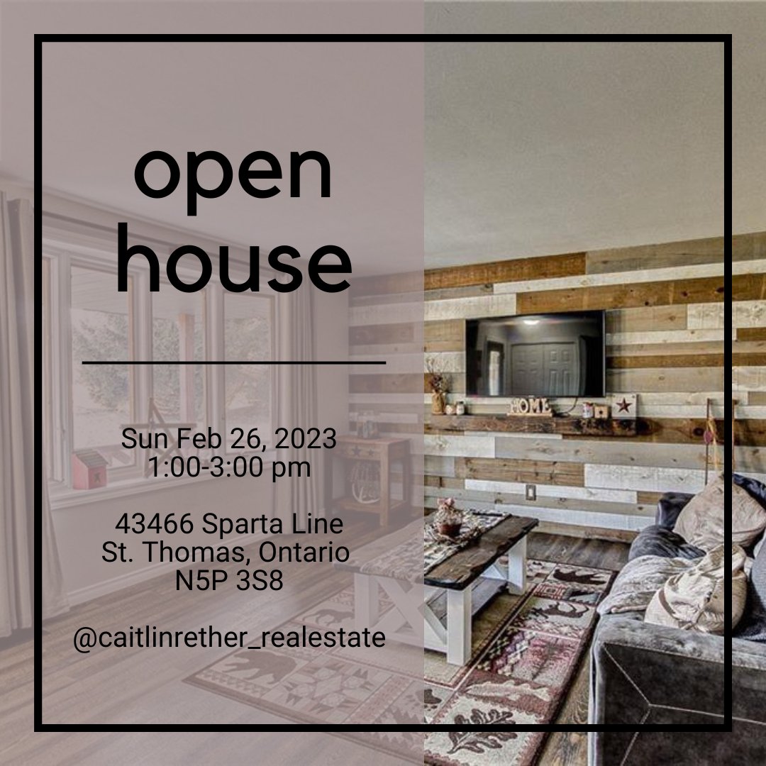 SantaSellsHouse's tweet photo. 🚨 Hot new listing alert! 🚨 

43466 Sparta Line features 3+1 bedrooms, 2 bathrooms, a triple-wide driveway with plenty of space for parking, and a 2-car detached garage. 
Just minutes from St. Thomas and 10 minutes to Port Stanley!
See you there!
MLS® Number: 40377303
#openhouse https://t.co/5iQPdvPsKF