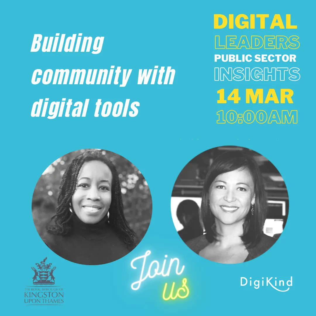 @RBKingstonHigh Street Recovery Lead Nkechi Okeke-Aru & @bedigikind Founder Kathy Kyle  are speaking at #PSI week, 14th March at 10am. Book free here: 🔗 buff.ly/3HScYuC
#DigitalTransformation #PublicSectorInsights #DigitalLeaders #CreativeCampaigns #nmtcp