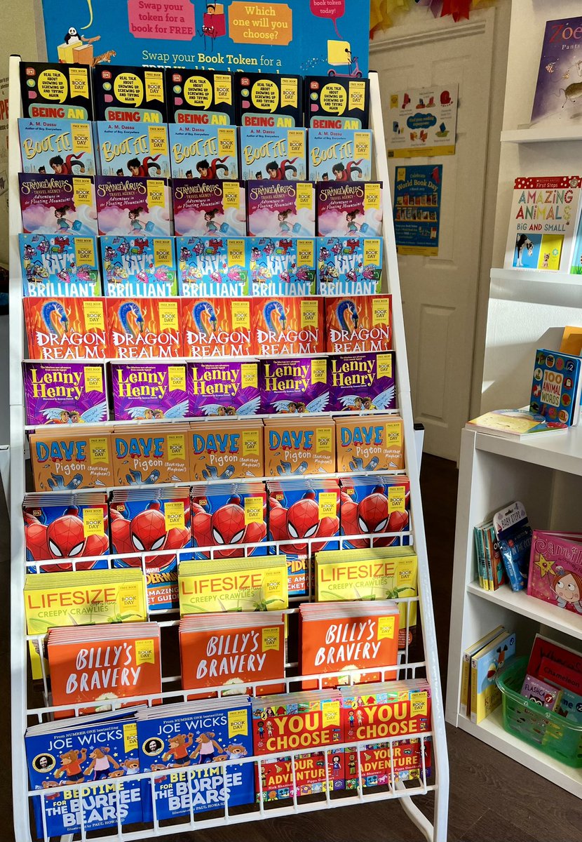 What a beauty!! 😍 Our glorious World Book Day stand is packed with free books, how fabulous does she look! If you’ve already got your World Book Day token pop down to the shop this Saturday, 10am-4pm! 📚

#WorldBookDay #Doncaster #reading #childrensbooks #supportbookshops