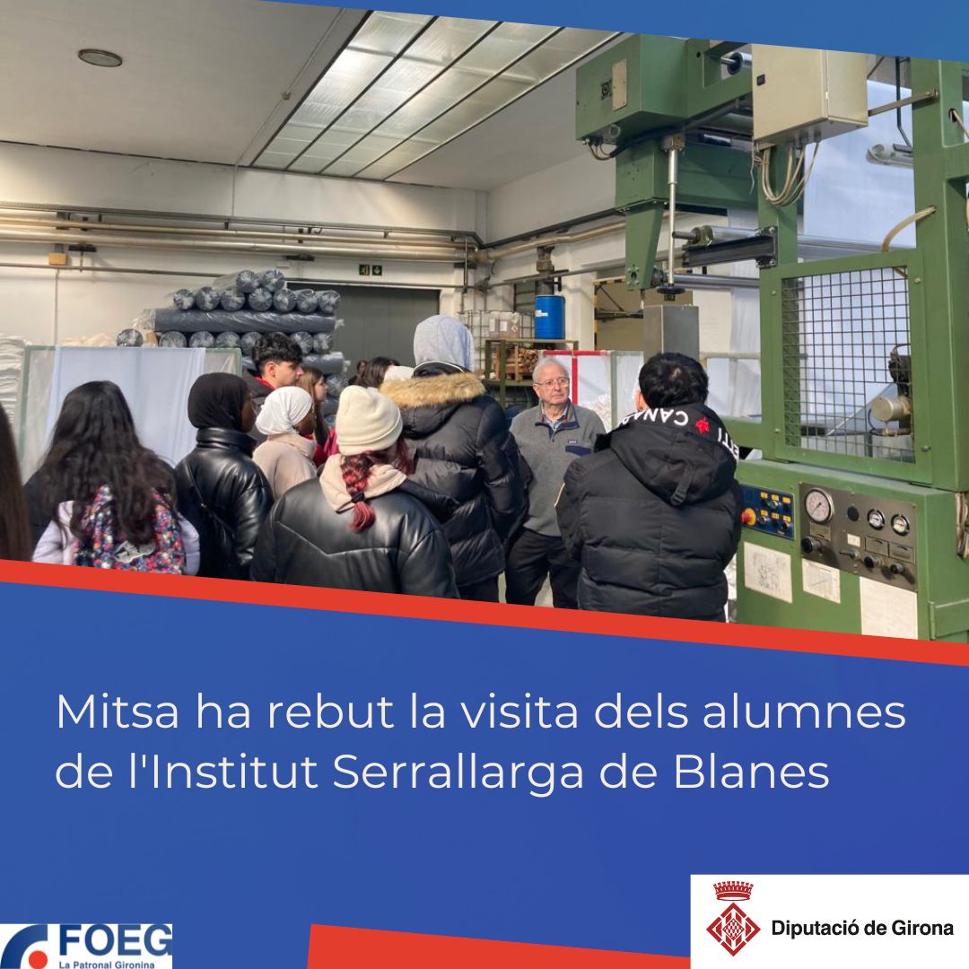 laFOEG's tweet photo. Els alumnes de 2n del Cicle de Grau Mitjà de Gestió Administrativa de l'Institut Serrallarga han visitat l'empresa Mitsa
🔹 Fent empresa des de l'escola 🔹
Amb el suport de la @DiputacioGirona
#lafoeg #fenempresadesdelescola #projecteescoles https://t.co/AiLwPcFyoI