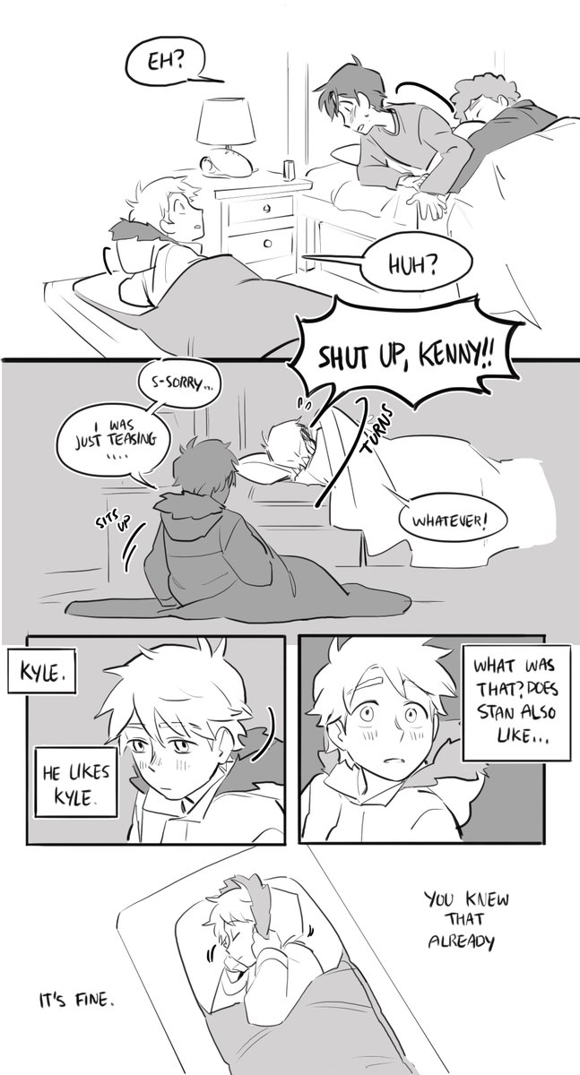 silly childhood stennies 
(remember when my comic said kenny liked stan since around age 13? this is around that time) 