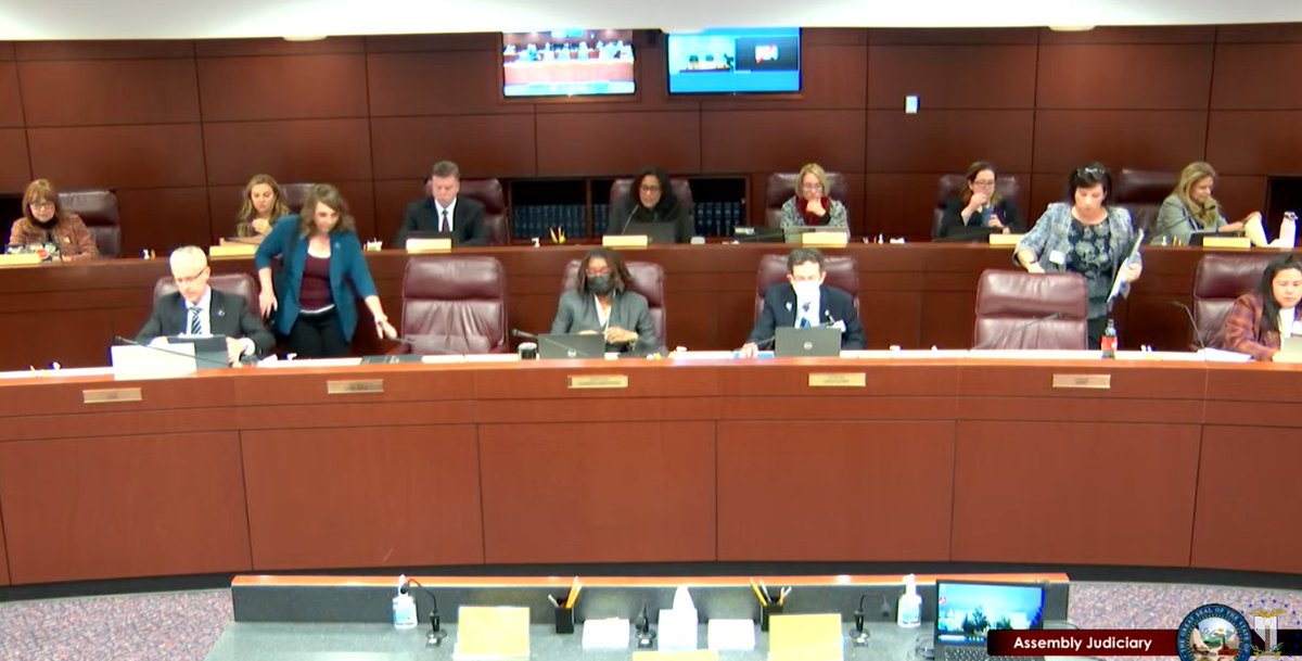 BattleBornProg's tweet photo. The #nvleg Assembly Judiciary Committee has convened this morning! Their agenda includes two bill hearings today ππ:
#AB35
#AB121
Tune in below! https://t.co/GxaPhM9njU https://t.co/y82xVM7fxq