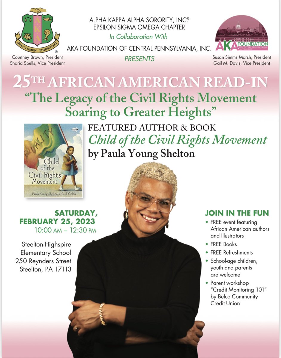 CourtneyGrey311's tweet photo. Join us this Saturday for a free fun family event celebrating Black History Month through books! https://t.co/xPk0UzprKt