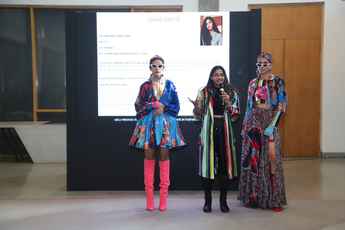 fdciofficial's tweet photo. Presenting the finalists for NEXA presents 'The Spotlight' 2023 at Lakmé Fashion Week in partnership with FDCI, held at the FDCI headquarters in New Delhi.
#SiddharthaBansal #Countrymade
@eshaamiinlabel #LineOutline
#FDCI #NEXASpotlight https://t.co/ayJpAQHMYL