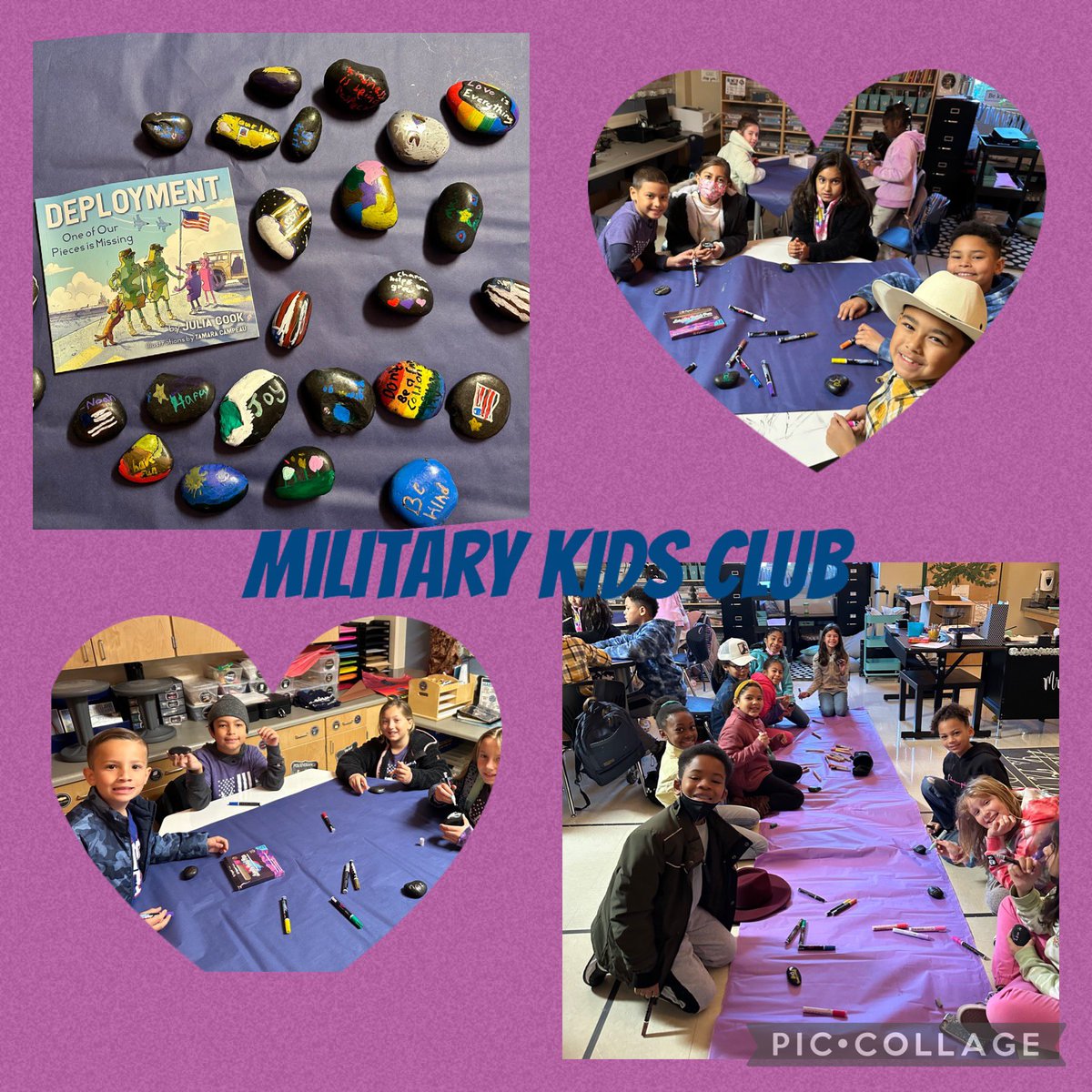 Last Friday, our Military Kids shared the challenges and fun changes a military family may go through when a parent is deployed. They also created kindness rocks to add to our <a href="/NISDKallison/">Kallison Elementary</a> rock garden <a href="/NISDCounseling/">NISD Counseling</a> #LeadtheCharge