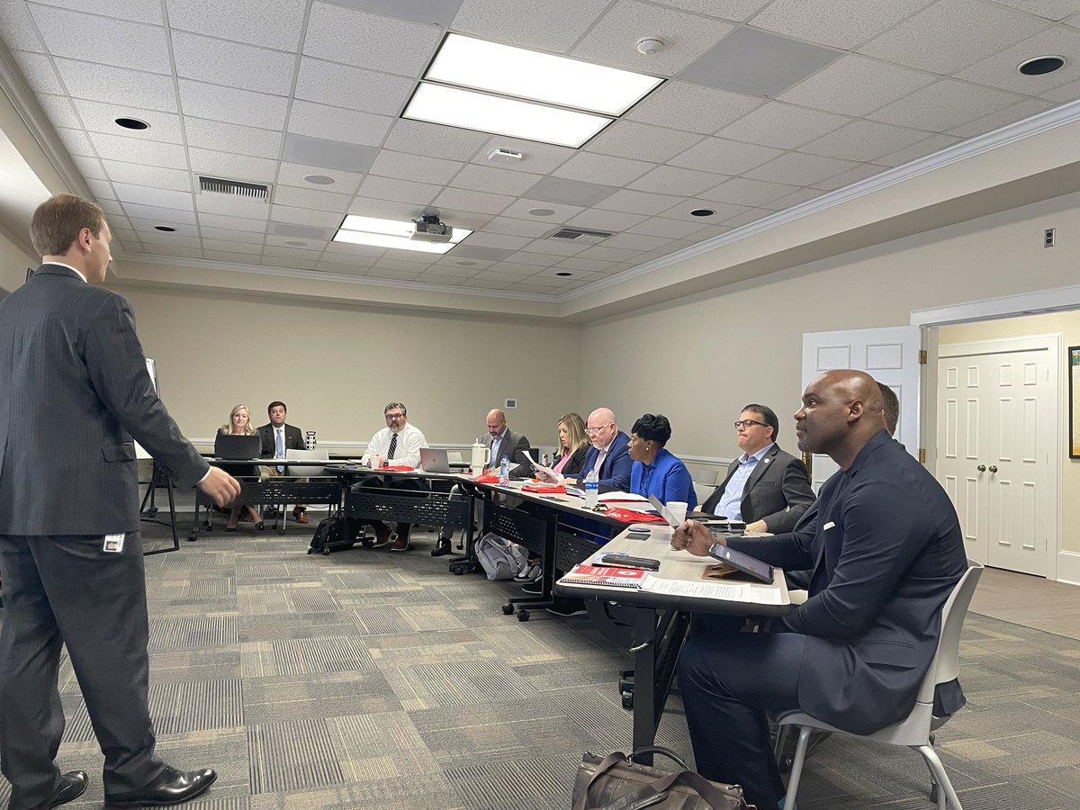 Superintendents and principals are meeting today with <a href="/AOA_Works/">Alabama Office of Apprenticeship</a> to lay the groundwork for <a href="/GovernorKayIvey/">Governor Kay Ivey</a> federally registered teacher apprenticeship program <a href="/RussellvilleK12/">Russellville Schools</a> <a href="/ccboe_news/">Calhoun County Schools</a> <a href="/ChickasawSchool/">Chickasaw Schools</a>