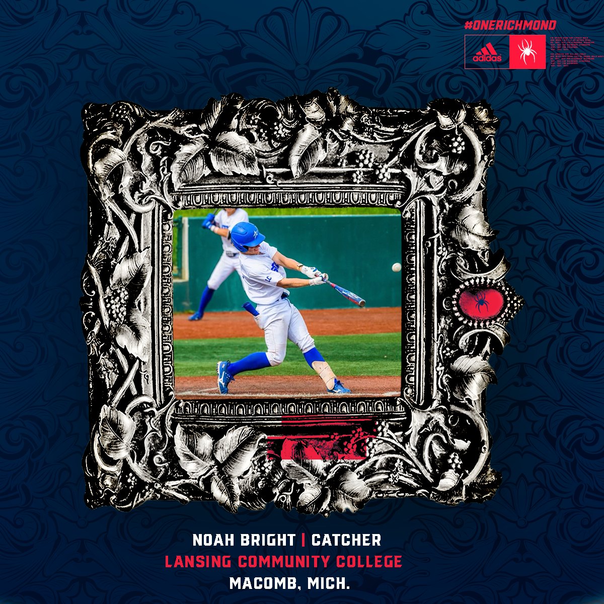 SpiderBaseball's tweet image. Excited to announce catcher @noahbright03 will join the squad this fall! 

#OneRichmond