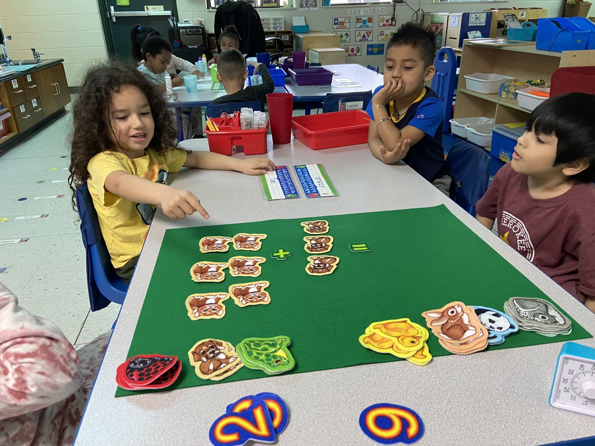 PreK is learning how to add to create sums within 5! For #JCSDLD2023 we read a book on Epic before transitioning to small group rotations. #JCSTECHLEADS <a href="/Cherokee_JCS/">Cherokee Elementary</a> <a href="/jcityTNschools/">JohnsonCitySchools</a>