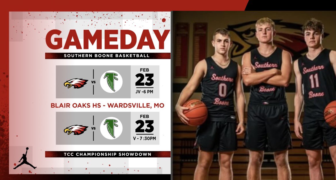 TCC Championship tonight in Wardsville.  Come out and support your Eagles!  JV @ 6:00 pm - Varsity to follow. #Blackout #conferencechampionship