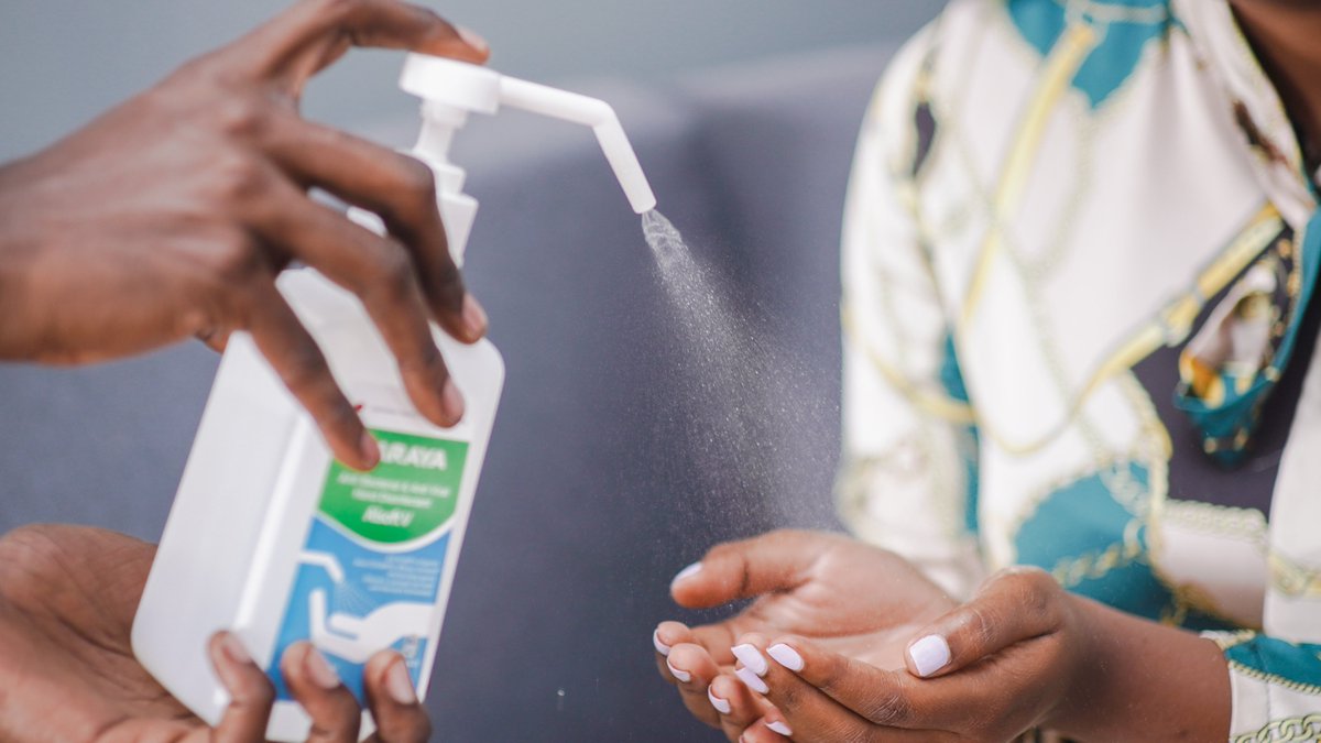 saraya_uganda's tweet photo. This is how you spray germs, poverty,  and any kind of negativity out of your life.
#AlsoftV #Saraya https://t.co/mnTVNORQgL