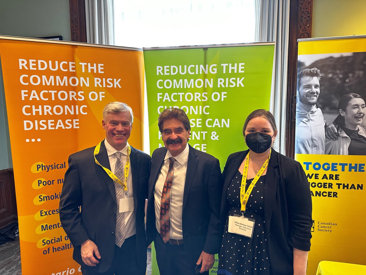 ccs_advocacy's tweet photo. Glad to see MPPs & staff join us to talk about how healthy living & health protection policies can prevent 4 in 10 cancers. Our #ComPARestudy helps to turn those risks into opportunities to educate and advocate for policies to reduce cancer cases: https://t.co/dah0mJpi9o https://t.co/kl0eop3rS8