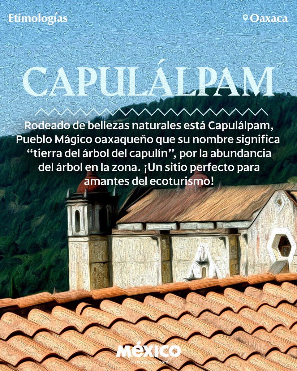 ✨ Bello y mágico es Capulálpam de Méndez; un destino con calles empedradas, techos de tela y un sinfín de cultura y rica gastronomía. ¿Lo has visitado 👀?