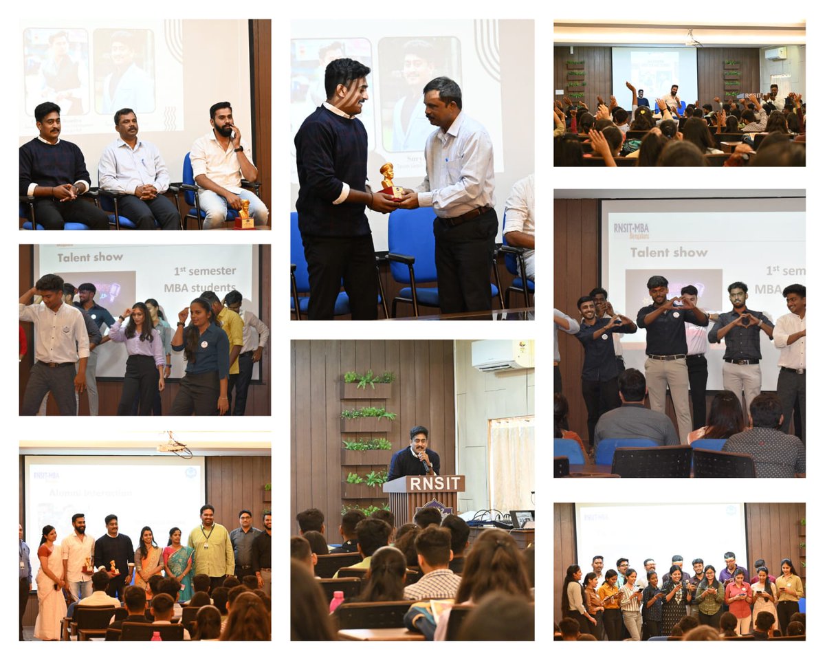rnsit_mba's tweet image. The &quot;batch of 2022–24&quot; were welcomed by RNSIT–MBA with a 3-day induction programme that includes, 
Day-1: Overview of the department and clubs.
Day-2: It was all about the talents and skills that the new group of students brought them.
#rnsitmba
#batch2022-24