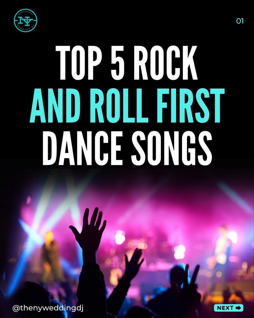 DJDanFudim's tweet photo. You only get one first dance, so why should you settle for a cliché song that everyone else plays at their weddings? You're a bit rock 'n roll and so is she. I’ve created a list of my top 5 rock “n roll first dance songs.⁠
⁠
Let me know which you wou… https://t.co/4NmialRmfd https://t.co/Rn47B6H7CZ