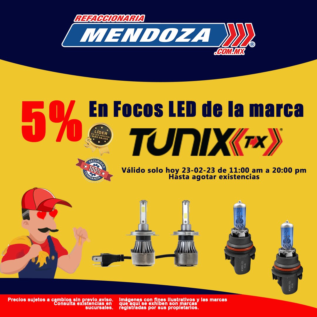 Refa_Mendoza's tweet image. Se nos prendió el foco 💡
Aprovecha el super precio de hoy que tenemos para tí en focos Led de la marca TUNIX.
¿Ya tienes los tuyos?
#Refaccionariamendoza #FocosLED #tunix #promocionesydescuentos #fyp #motos #automoviles