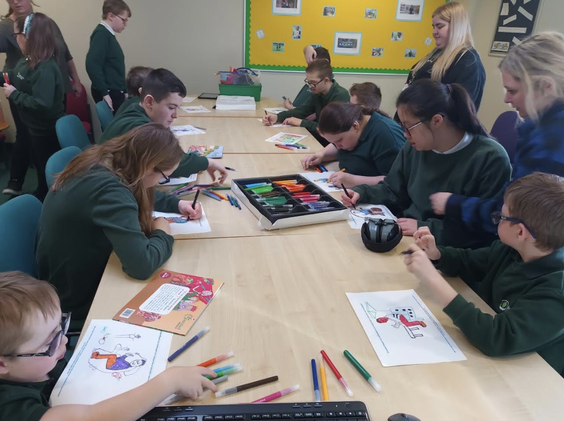 Today, pupils from across the school have loved an engaging and exciting day of stories and super wheelchair designing with the talented and inspiring author <a href="/GrandadWheels/">Grandad Wheels</a>. A great big thank you to staff at @irwinmitchel for their generosity in making this happen. World Book Day