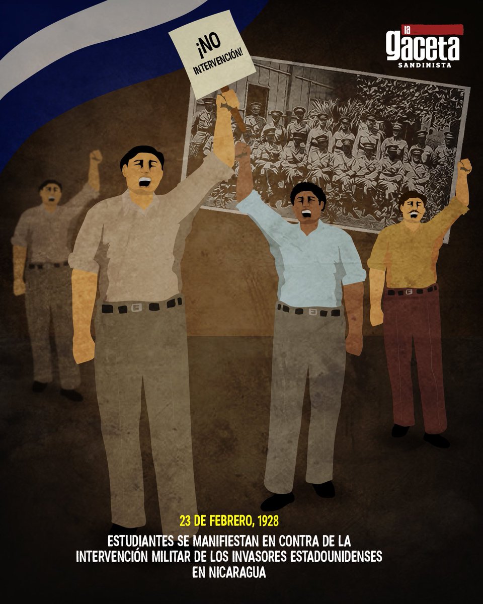 🔴⚫️ #Nicaragua, pueblo aguerrido de lucha inclaudicable contra el imperialismo y el intervencionismo.