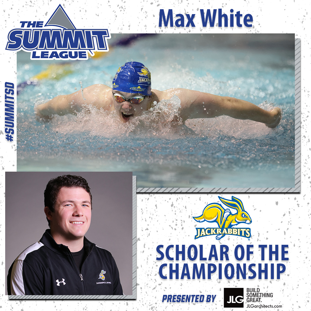 SDSU NATION!!!

Max White of <a href="/GoJacksSwim/">Jackrabbit Swim & Dive</a> earns the Scholar of the Championship presented by <a href="/JLGArchitects/">JLG Architects</a> as the top men's student-athlete competing at the #SummitSD Championships!

Max is an Ecology and Environmental Science major with a 4.0 cumulative GPA 🐰

#ReachTheSummit