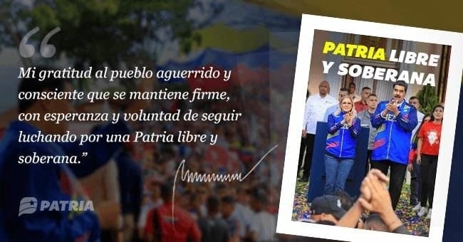 prensayorks's tweet photo. 🗣️Bono Patria Libre y Soberana

👉Inicia la entrega del Bono Patria Libre y Soberana enviado por nuestro Presidente @NicolasMaduro a través de la Plataforma Patria.

👉La entrega tendrá lugar entre los días 23 al 28 de febrero de 2023. https://t.co/GWc2KZ3Kgs