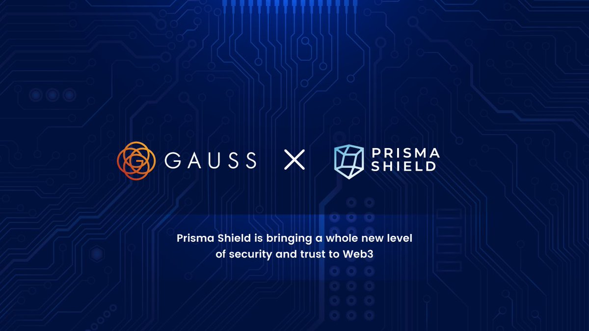 gaussgang's tweet image. We are excited to announce our partnership with @PrismaShield!

 Projects that launch on Gauss will receive discounted smart-contract auditing from their talented team. Looking forward to building with someone else who values trust, security, and safety as much as we do. 🤝