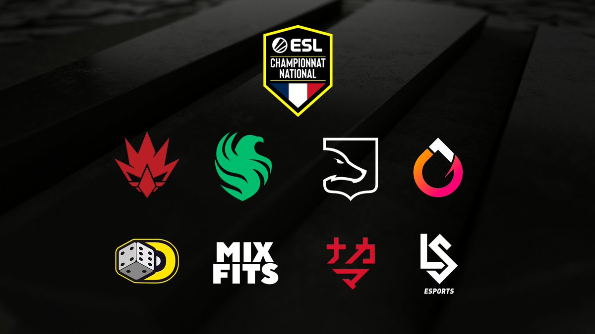 Croissant Strike (@croissantstrike) on Twitter photo Les équipes de cette saison des #ESLCN Spring 2023 sont donc :
🇫🇷 <a href="/HEET_Gaming/">HEET</a>
🇫🇷 <a href="/FalconsEsport/">Falcons Esports</a>
🇫🇷 <a href="/LDLC_OL/">LDLC OL 🦊</a>
🇫🇷 <a href="/GenOneEsport/">GenOneEsport</a>
🇫🇷 <a href="/TheDiceFR/">TheDice 🎲</a>
🇫🇷 Mixfits
🇫🇷 <a href="/Nakama_esports/">Nakama</a>
🇨🇭 <a href="/LausanneEsports/">eLS | Lausanne-Sport Esports</a>
+ les 2 qualifiés ! Les équipes de cette saison des #ESLCN Spring 2023 sont donc :
🇫🇷 <a href="/HEET_Gaming/">HEET</a>
🇫🇷 <a href="/FalconsEsport/">Falcons Esports</a>
🇫🇷 <a href="/LDLC_OL/">LDLC OL 🦊</a>
🇫🇷 <a href="/GenOneEsport/">GenOneEsport</a>
🇫🇷 <a href="/TheDiceFR/">TheDice 🎲</a>
🇫🇷 Mixfits
🇫🇷 <a href="/Nakama_esports/">Nakama</a>
🇨🇭 <a href="/LausanneEsports/">eLS | Lausanne-Sport Esports</a>
+ les 2 qualifiés !