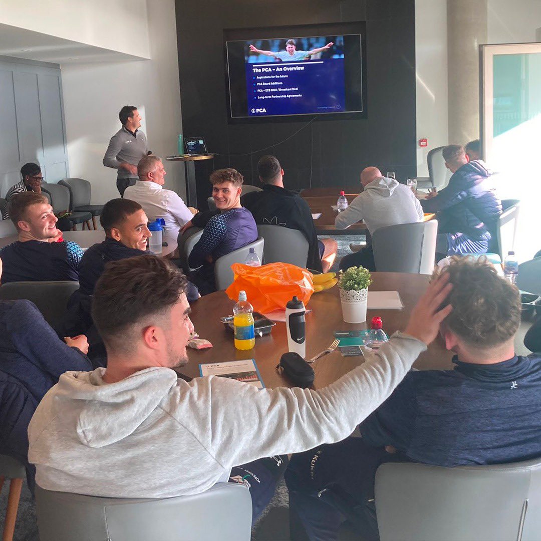 💪 The first of our 2️⃣6️⃣ pre-season meetings with every domestic team has been completed. 🙌 Thank you to the @YorkshireCCC squad for your outstanding engagement with the session. 👊 Best of luck for the season.