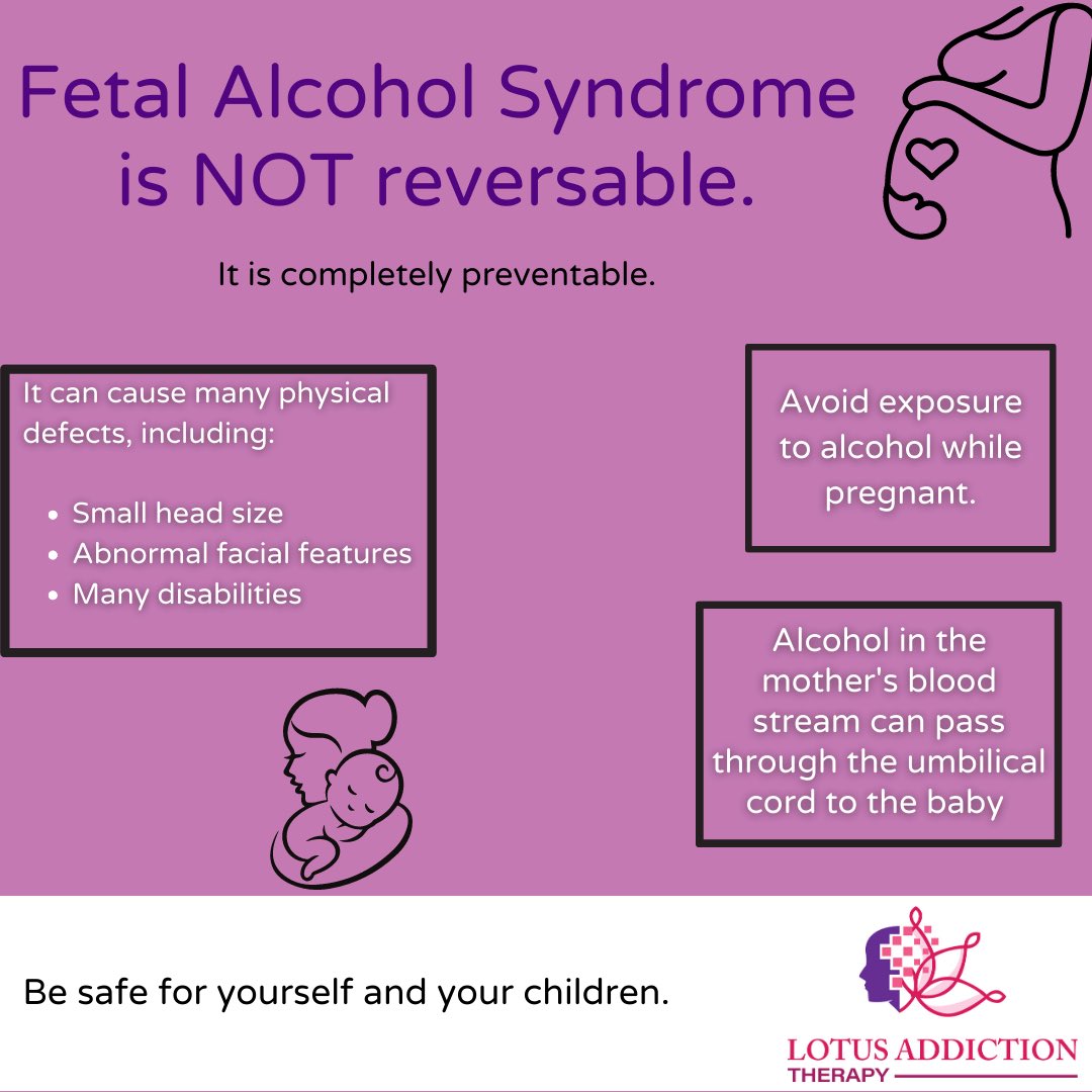 FAS is completely preventable by avoiding alcohol during pregnancy.

#FetalAlcoholSyndrome #FASD #PreventFASD #NoAlcoholDuringPregnancy  #FASDAwareness  #FASDPrevention  #FASDSupport #FASDAdvocacy #FASDResearch